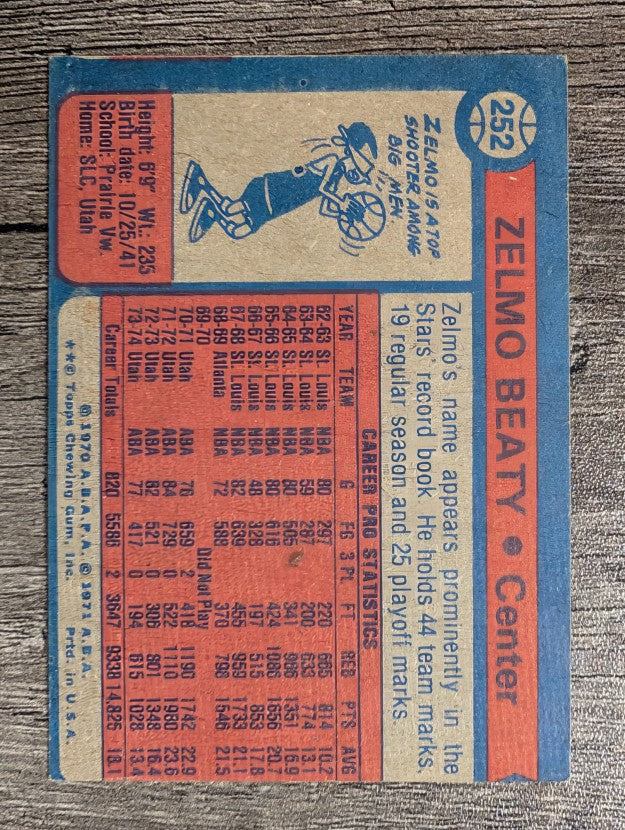 1974-75 Topps #252 Zelmo Beaty (EX)