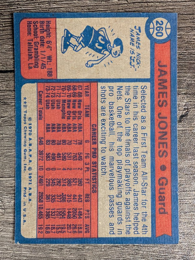 1974-75 Topps #260 James Jones AS1 (EXMT)