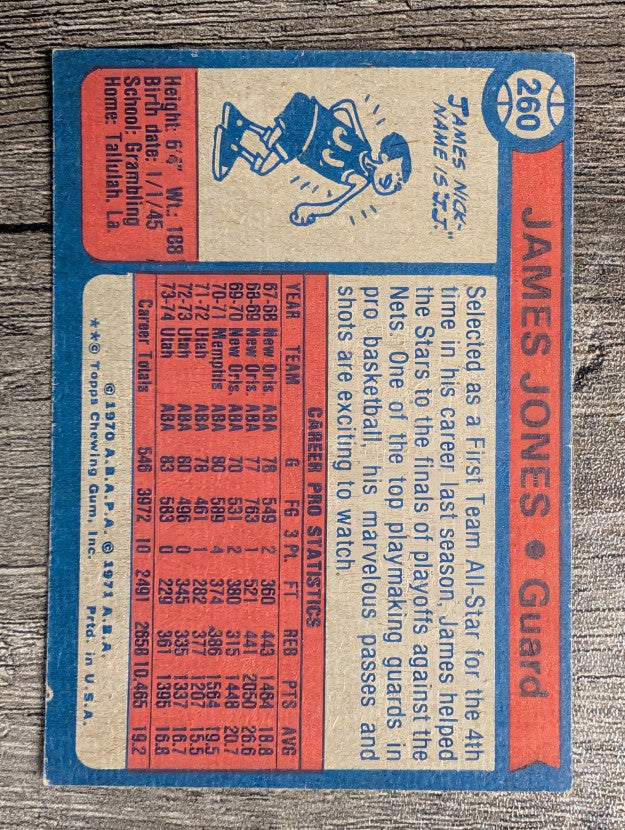 1974-75 Topps #260 James Jones AS1 (EXMT)