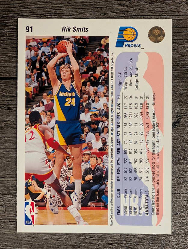 1992-93 Upper Deck #91 Rik Smits