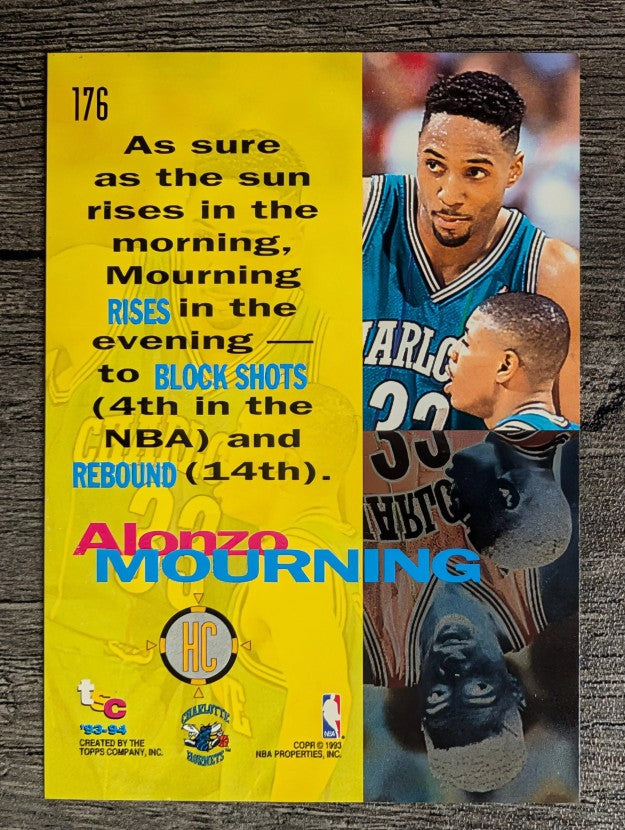 1993-94 Stadium Club #176 Alonzo Mourning HC