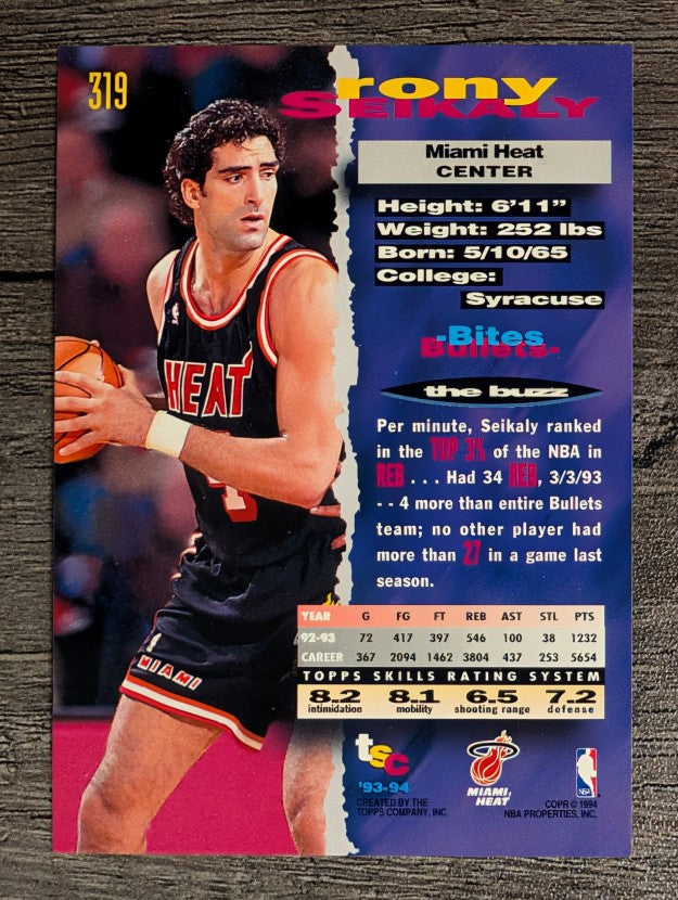 1993-94 Stadium Club #319 Rony Seikaly