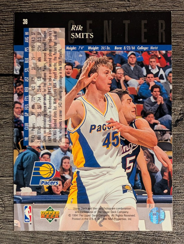 1993-94 Upper Deck SE #36 Rik Smits
