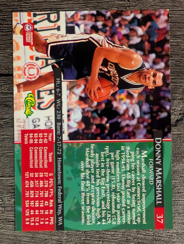 1995 Classic #37 Donny Marshall