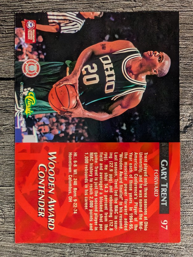 1995 Classic #97 Gary Trent AW