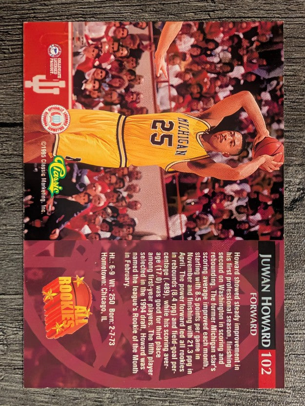 1995 Classic #102 Juwan Howard AR