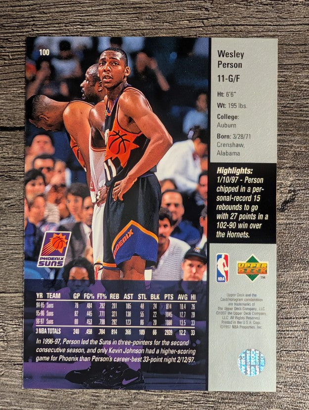 1997-98 Upper Deck #100 Wesley Person