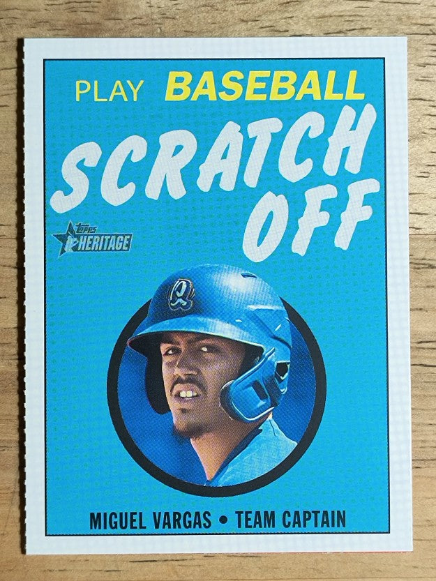 2020 Topps Heritage Minors '71 Scratch Off #27 Miguel Vargas