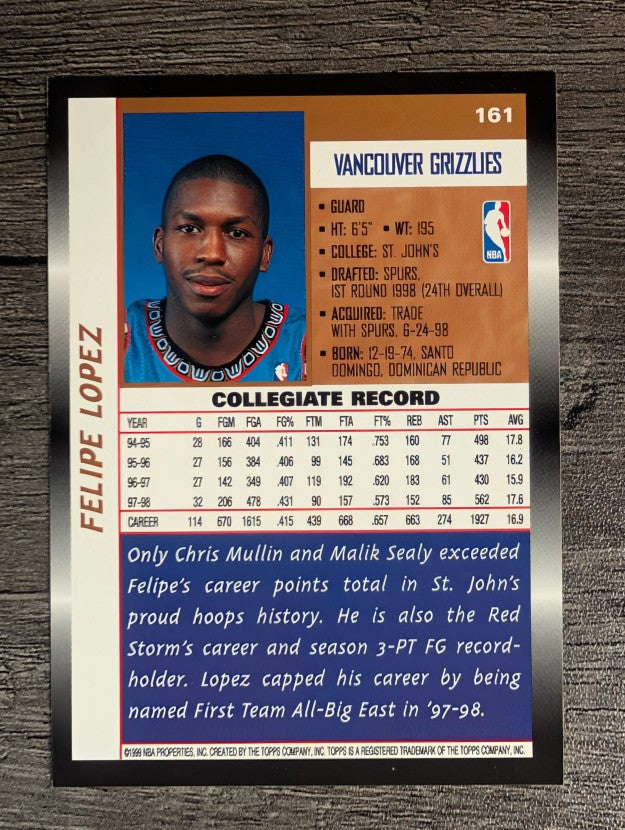 1998-99 Topps #161 Felipe Lopez RC