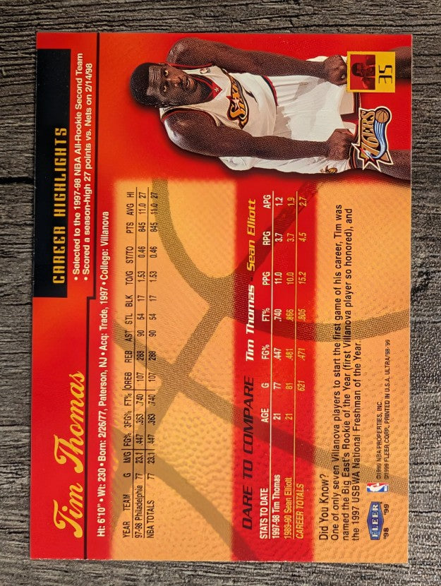 1998-99 Ultra #35 Tim Thomas