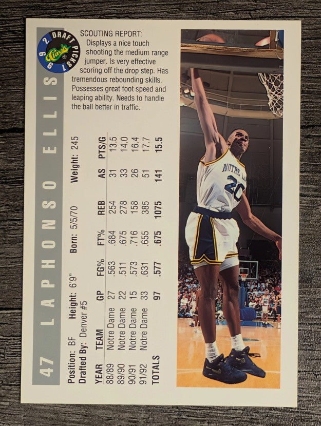 1992 Classic #47 LaPhonso Ellis