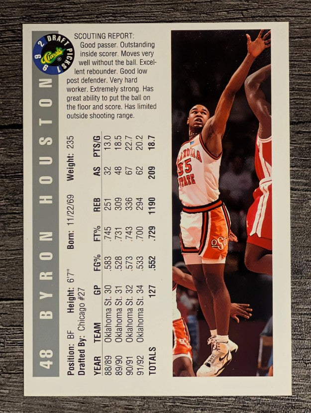1992 Classic #48 Byron Houston
