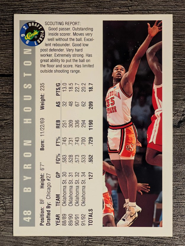 1992 Classic #48 Byron Houston