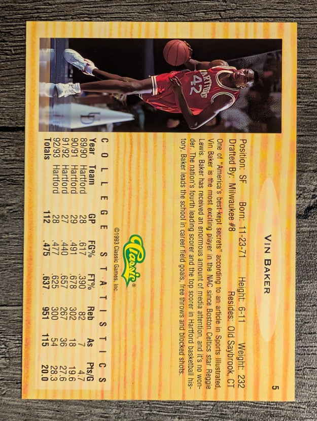 1993 Classic #5 Vin Baker