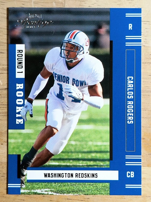 2005 Playoff Prestige #237 Carlos Rogers RC