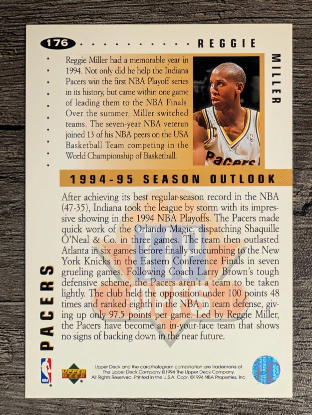 1994-95 Collector's Choice #176 Reggie Miller TO