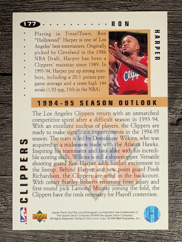1994-95 Collector's Choice #177 Ron Harper TO