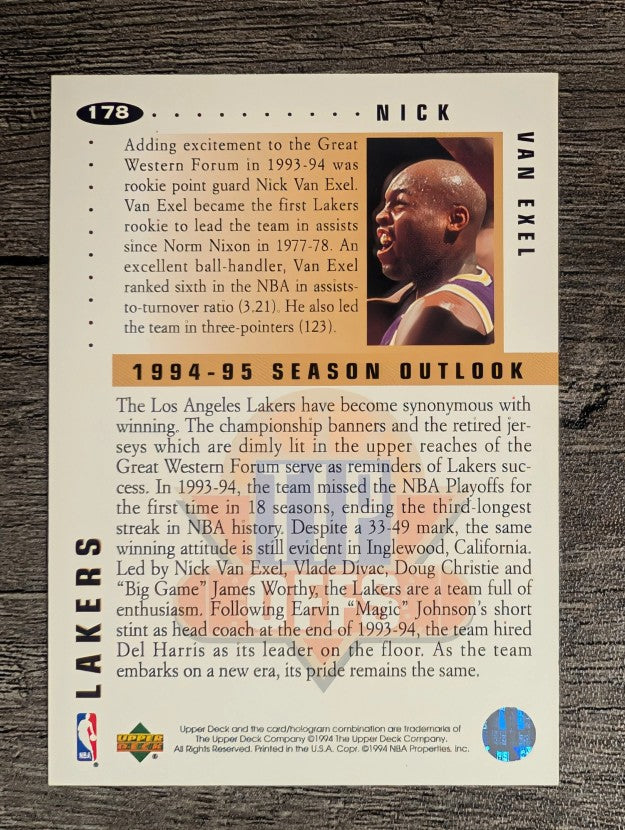 1994-95 Collector's Choice #178 Nick Van Exel TO