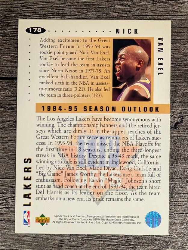 1994-95 Collector's Choice #178 Nick Van Exel TO