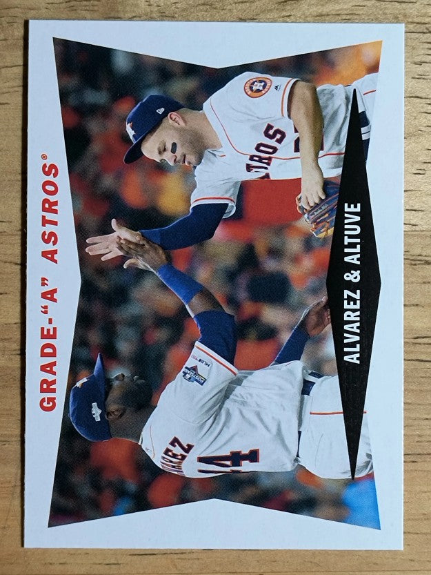 2020 Topps Archives '60 Topps Combo Cards #60CCAA Yordan Alvarez/Jose Altuve