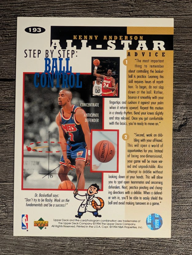 1994-95 Collector's Choice #193 Kenny Anderson ASA