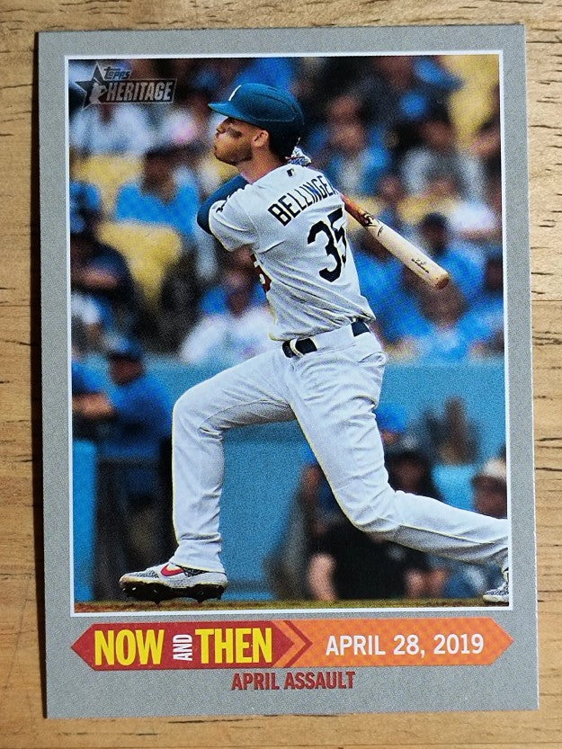 2019 Topps Heritage Now and Then #NT13 Cody Bellinger