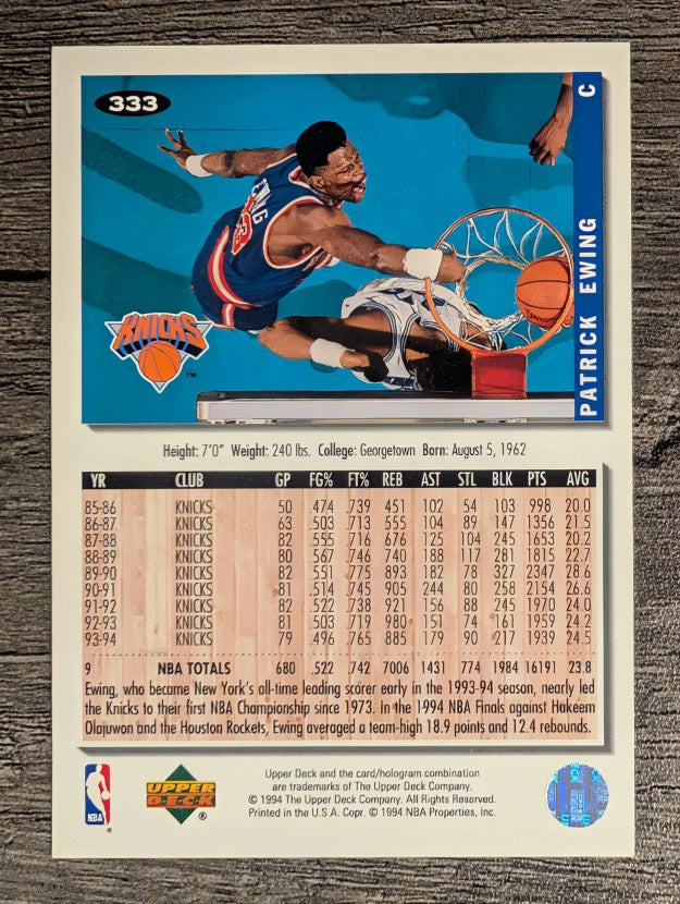 1994-95 Collector's Choice #333 Patrick Ewing