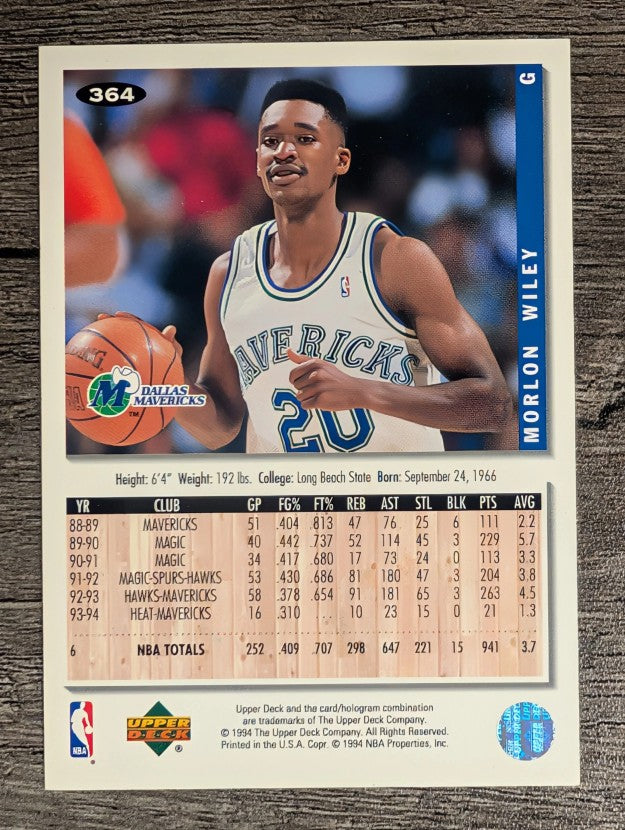 1994-95 Collector's Choice #364 Morlon Wiley