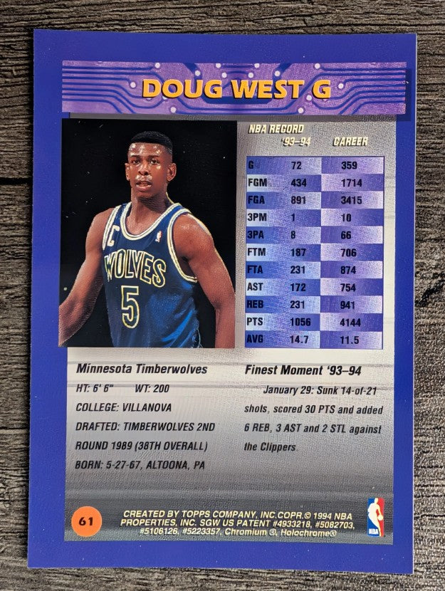1994-95 Finest #61 Doug West