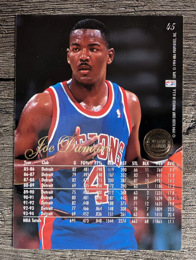 1994-95 Flair #45 Joe Dumars