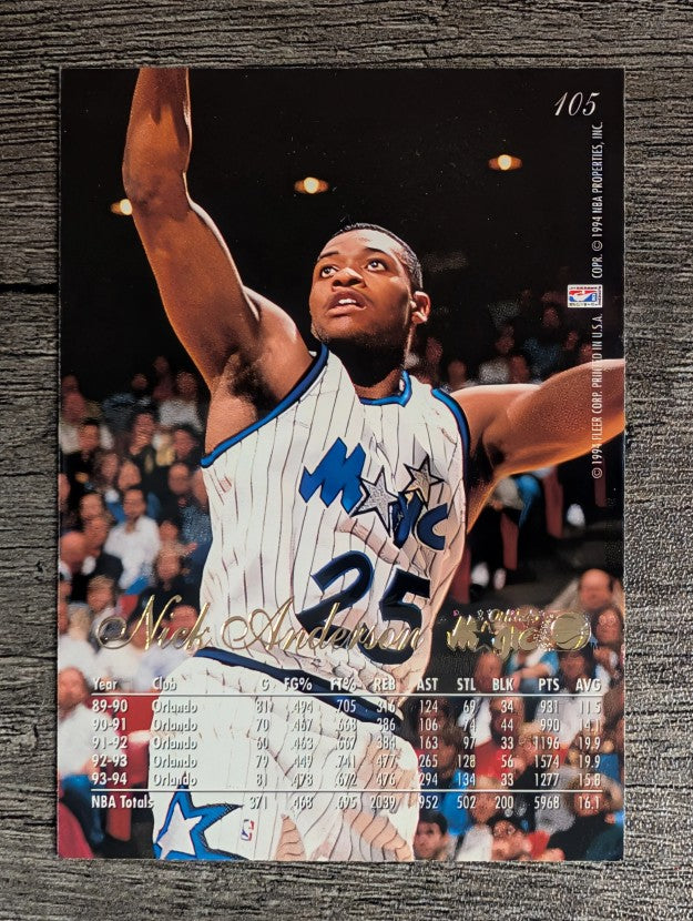1994-95 Flair #105 Nick Anderson