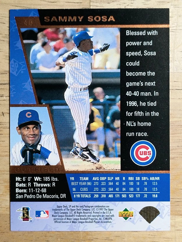 1997 SP #40 Sammy Sosa