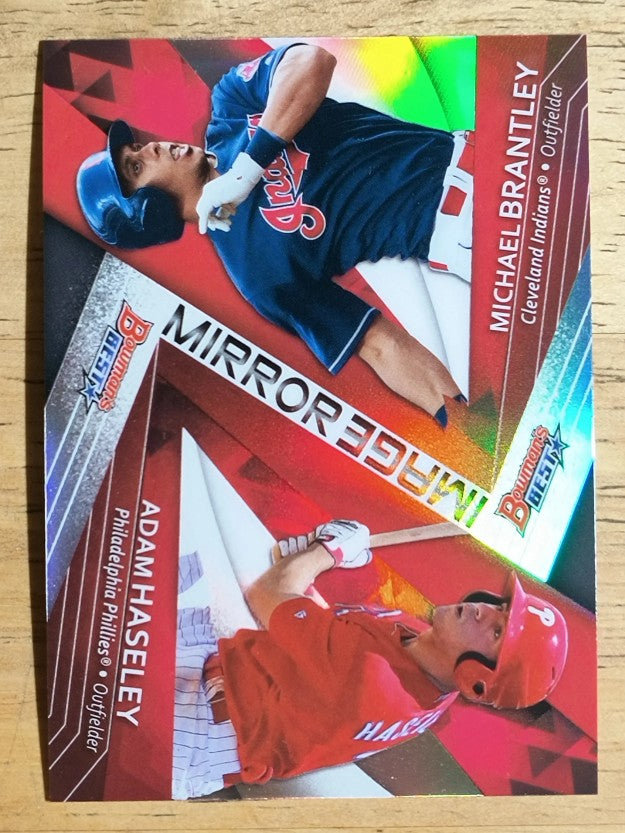 2017 Bowman's Best Mirror Image #MI17 Michael Brantley/Adam Haseley
