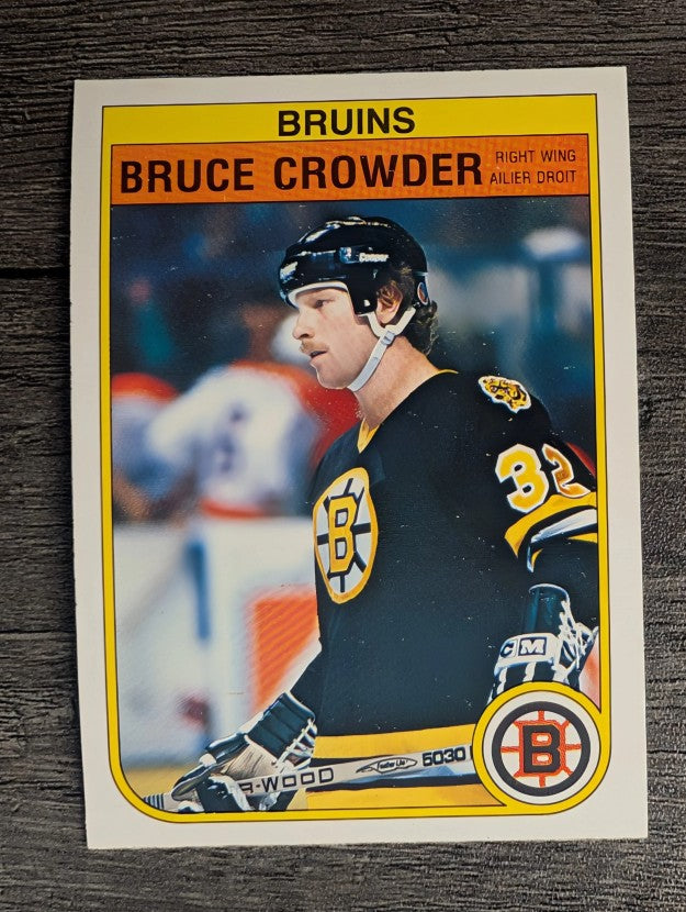 1982-83 O-Pee-Chee #9 Bruce Crowder RC