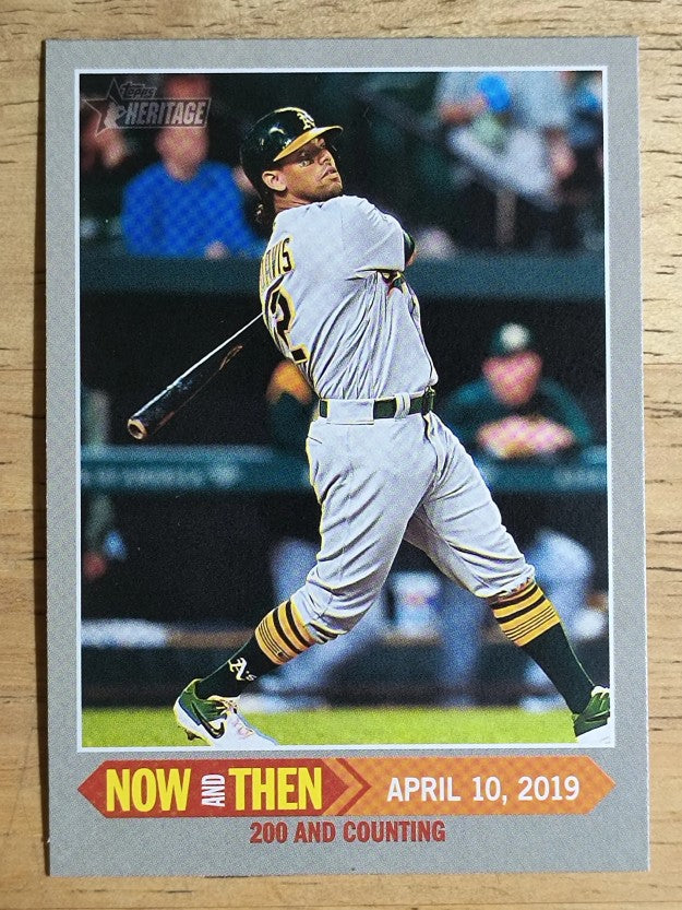 2019 Topps Heritage Now and Then #NT9 Khris Davis