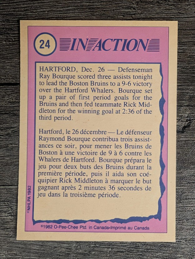 1982-83 O-Pee-Chee #24 Ray Bourque IA