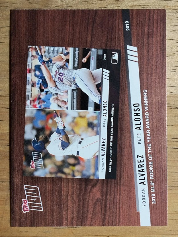 2020 Topps Best of Topps Now #BTN6 Yordan Alvarez/Pete Alonso