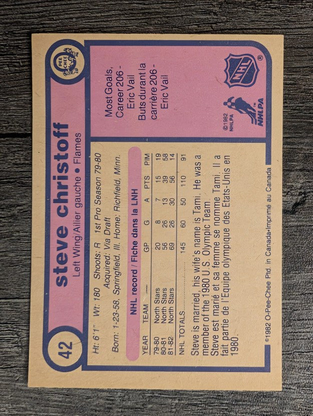 1982-83 O-Pee-Chee #42 Steve Christoff