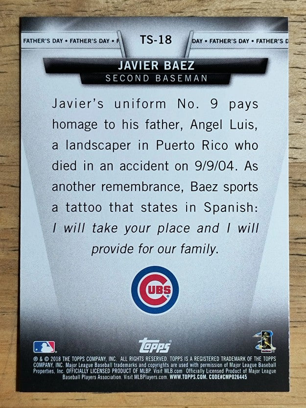 2018 Topps Salute #TS18 Javier Baez