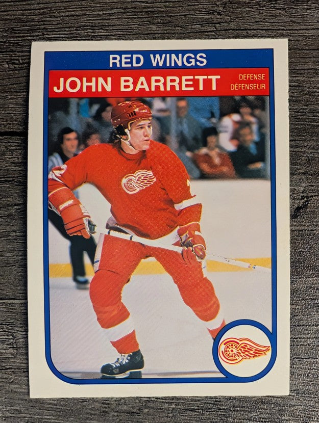 1982-83 O-Pee-Chee #80 John Barrett RC