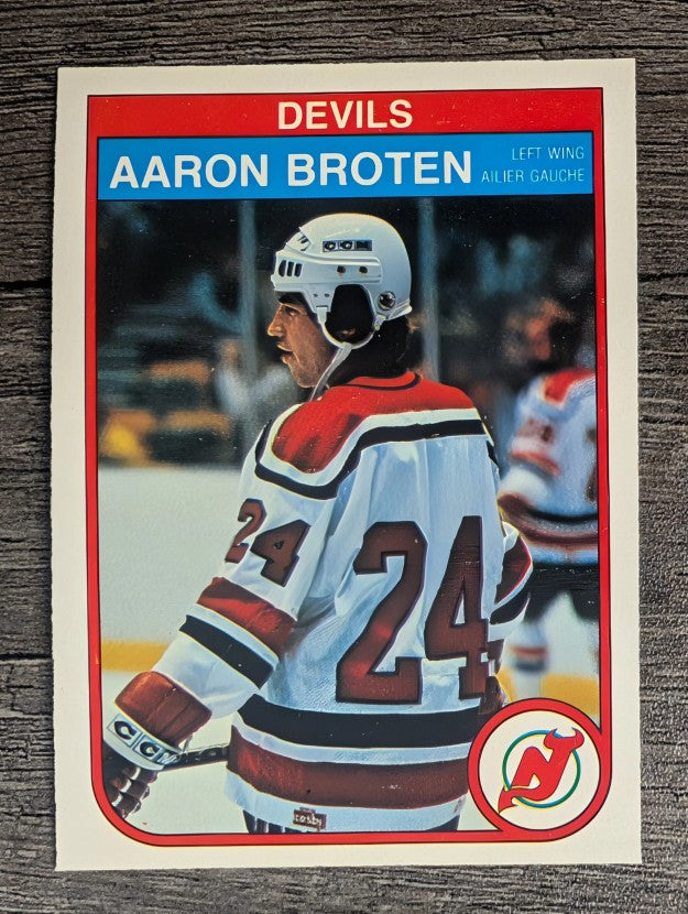 1982-83 O-Pee-Chee #136 Aaron Broten RC