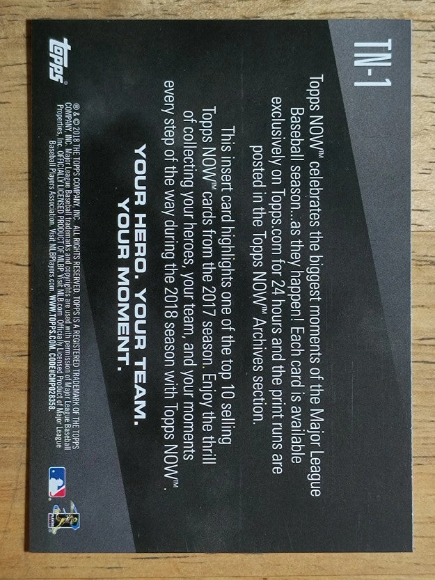 2018 Topps Top 10 Topps Now Inserts #TN1 Aaron Judge