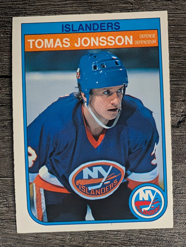 1982-83 O-Pee-Chee #202 Tomas Jonsson RC
