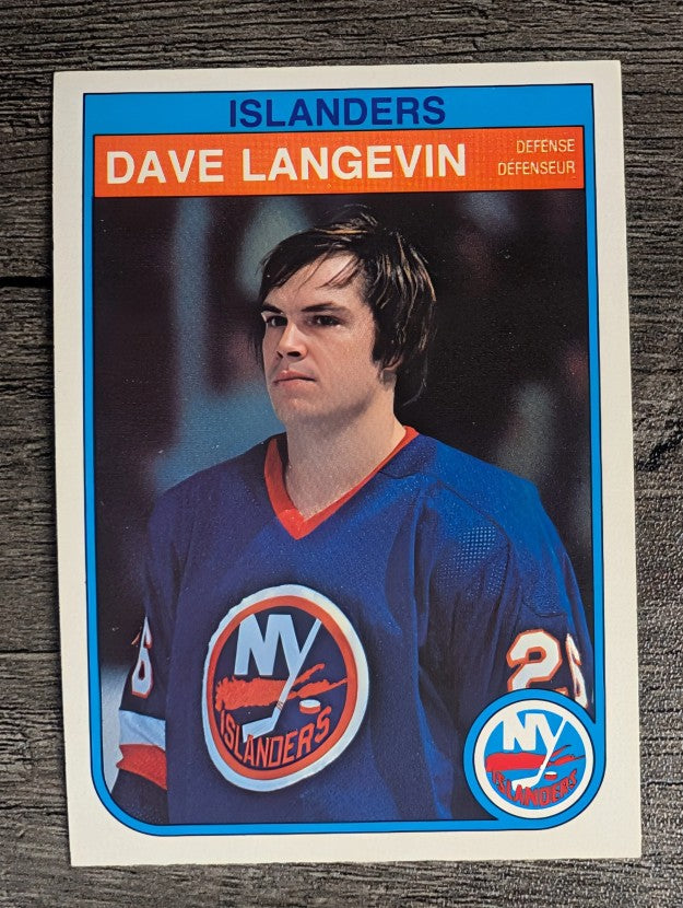 1982-83 O-Pee-Chee #204 Dave Langevin