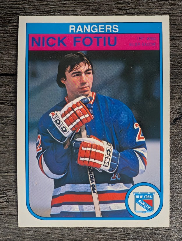 1982-83 O-Pee-Chee #222 Nick Fotiu