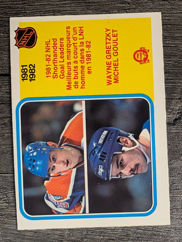 1982-83 O-Pee-Chee #237 Wayne Gretzky/Michel Goulet LL