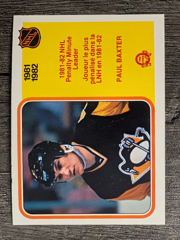1982-83 O-Pee-Chee #238 Paul Baxter LL