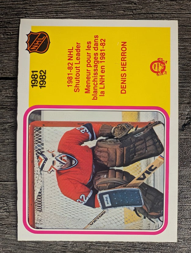 1982-83 O-Pee-Chee #241 Denis Herron LL