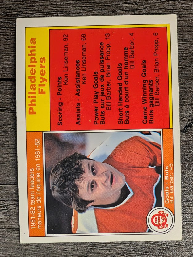 1982-83 O-Pee-Chee #244 Bill Barber TL