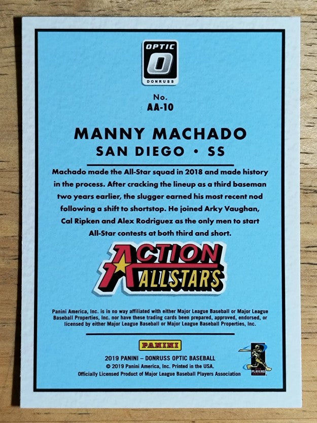2019 Donruss Optic Action All-Stars #10 Manny Machado